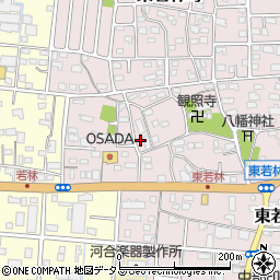 静岡県浜松市中央区東若林町1016周辺の地図