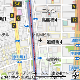 上海楼　横堀本店周辺の地図