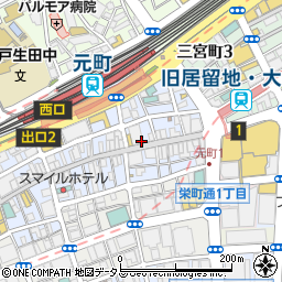 回転寿司魚喜 神戸元町店周辺の地図