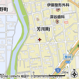 静岡県浜松市中央区芳川町673周辺の地図
