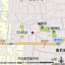 静岡県浜松市中央区東若林町1017周辺の地図