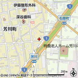 静岡県浜松市中央区芳川町464周辺の地図
