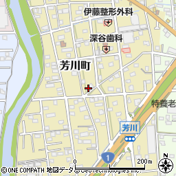 静岡県浜松市中央区芳川町693周辺の地図