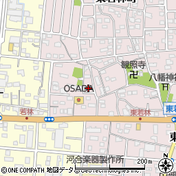 静岡県浜松市中央区東若林町1015周辺の地図