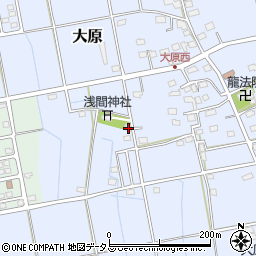 静岡県磐田市大原2436周辺の地図