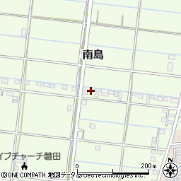静岡県磐田市南島303周辺の地図