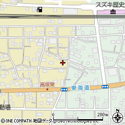 静岡県浜松市中央区高塚町4346周辺の地図