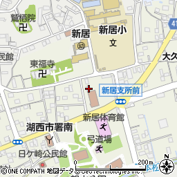 静岡県湖西市新居町浜名558-4周辺の地図