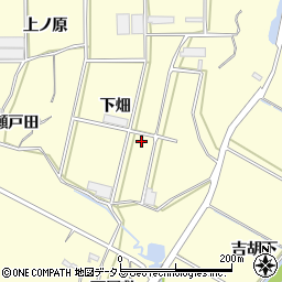 愛知県田原市吉胡町下畑周辺の地図