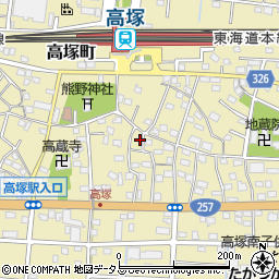 静岡県浜松市中央区高塚町4625周辺の地図