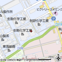 杉山金網株式会社　静岡工場周辺の地図