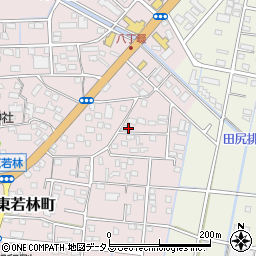 静岡県浜松市中央区東若林町1338周辺の地図