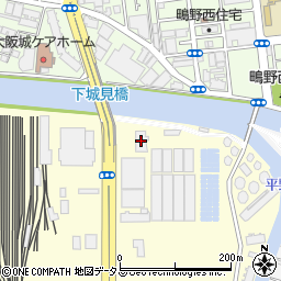 大阪市中浜下水処理場周辺の地図