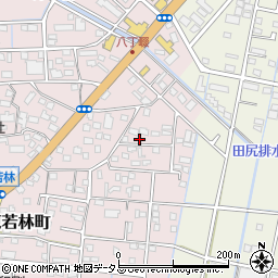 静岡県浜松市中央区東若林町1340周辺の地図