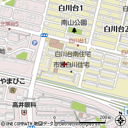 兵庫県神戸市須磨区白川台1丁目35周辺の地図