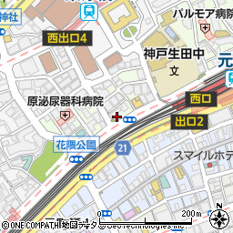 河野総合事務所周辺の地図