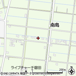 静岡県磐田市南島442周辺の地図