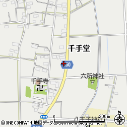 静岡県磐田市千手堂696周辺の地図