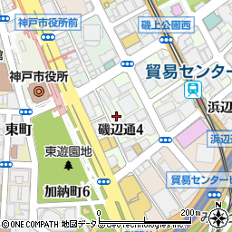 アパタワーズ神戸三宮周辺の地図