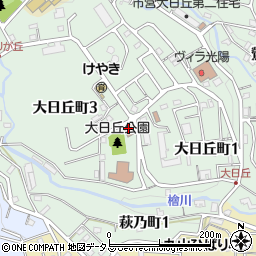 神戸市立　大日丘児童館周辺の地図
