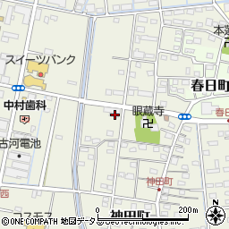 静岡県浜松市中央区神田町653周辺の地図