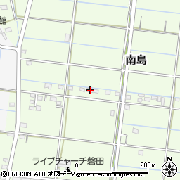 静岡県磐田市南島443周辺の地図