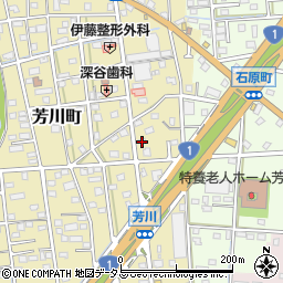 静岡県浜松市中央区芳川町468周辺の地図