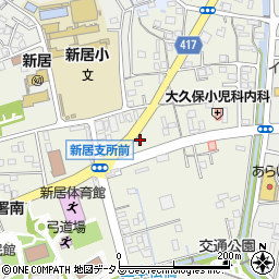 静岡県湖西市新居町浜名382-1周辺の地図
