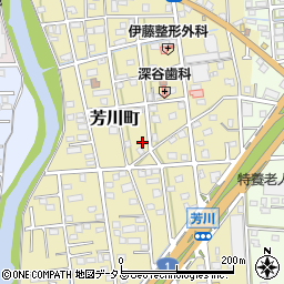 静岡県浜松市中央区芳川町695周辺の地図