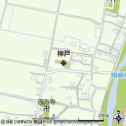伊賀市役所　神戸保育所周辺の地図
