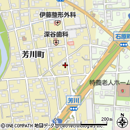 静岡県浜松市中央区芳川町457周辺の地図