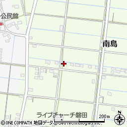 静岡県磐田市南島446周辺の地図