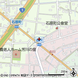 静岡県浜松市中央区石原町555周辺の地図