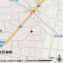 静岡県浜松市中央区東若林町1337周辺の地図