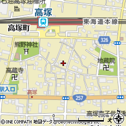 静岡県浜松市中央区高塚町4611周辺の地図