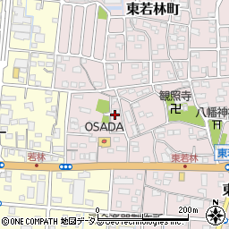 静岡県浜松市中央区東若林町1014周辺の地図