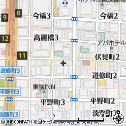 長谷川香料株式会社　大阪支店周辺の地図