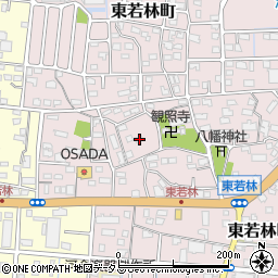 静岡県浜松市中央区東若林町1018周辺の地図