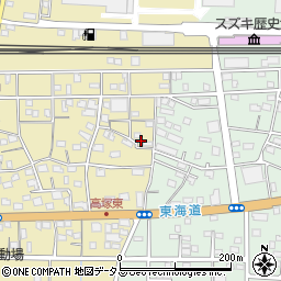 静岡県浜松市中央区高塚町77周辺の地図