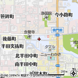 奈良県奈良市川久保町周辺の地図