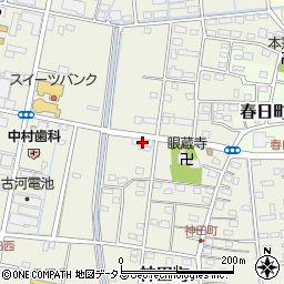 静岡県浜松市中央区神田町654周辺の地図