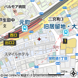 タイムズ神戸元町駐車場周辺の地図