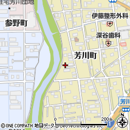 静岡県浜松市中央区芳川町848周辺の地図