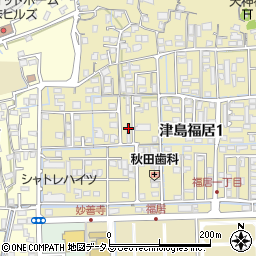 ホワイトメゾン津島Ｂ周辺の地図