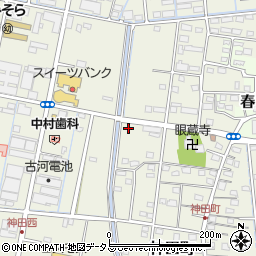 静岡県浜松市中央区神田町640周辺の地図