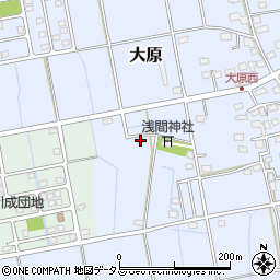 静岡県磐田市大原2556周辺の地図