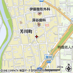 静岡県浜松市中央区芳川町447周辺の地図