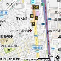 四国SAKABA 肥後橋店周辺の地図