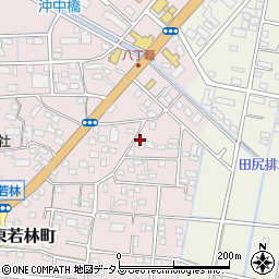 静岡県浜松市中央区東若林町1342周辺の地図