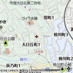 兵庫県神戸市長田区大日丘町1丁目11周辺の地図